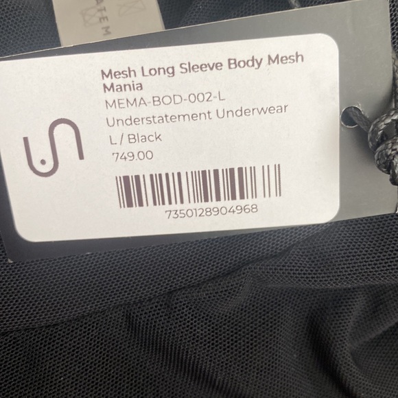 🎉MESH LONG SLEEVE BODY MESH MANIA size Large fits like a Medium. - Picture 11 of 13